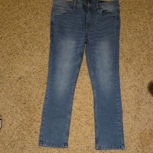 NYC Men's Slim Fit Blue Jeans
